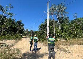 Ageman fiscaliza ampliação da iluminação pública no ramal Bom Jesus