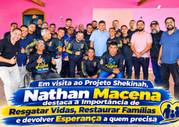 Candidato a Deputado Federal Nathan Macena, visita Projeto Shekinah e destaca a Importância de resgatar vidas, restaurar Famílias e devolver Esperança a quem precisa